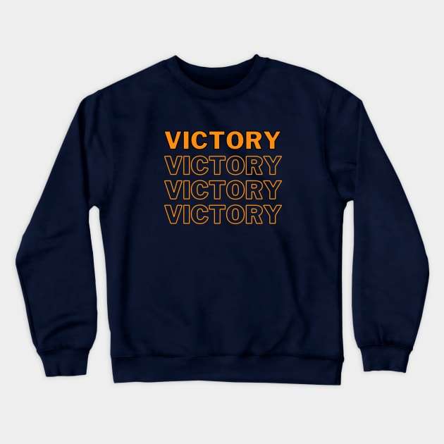 Cool T shirt design, victory Crewneck Sweatshirt by Hexbees 